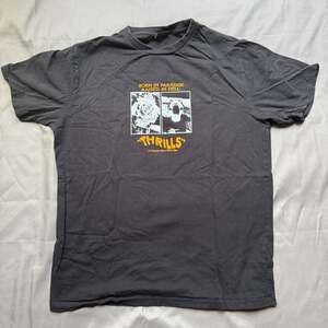 Thrills Shirt Mens Medium Black Australia Born in Paradise Raised in Hell